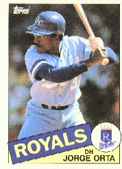 1985 Topps Baseball Cards      164     Jorge Orta